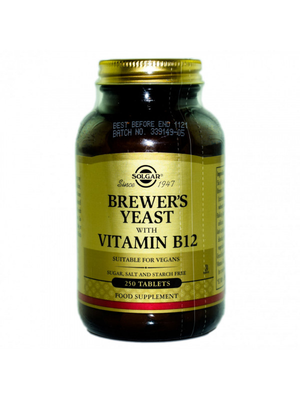BREWER’S YEAST 500mg 250cpr ( DROJDIE DE BERE) SOLGAR