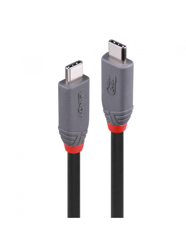 Cablu Lindy 0.8m USB4 Type C 40Gbps Anth