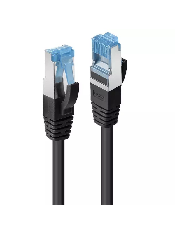 Cablu Lindy 1m Cat.6A S/FTP LSZH, Black