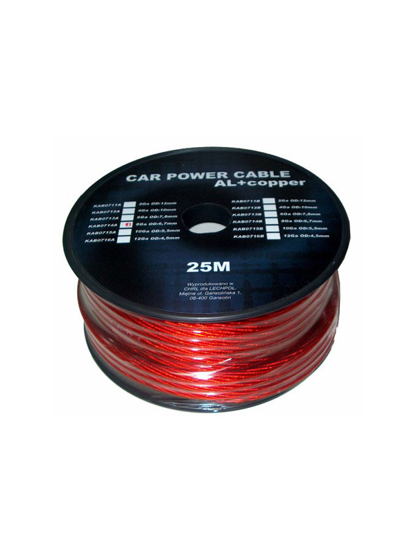 Cablu putere cu-al 4ga (10mm/21.15mm2) 25m ro