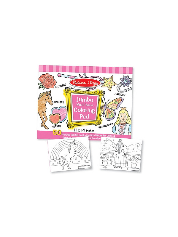 Caiet jumbo cu desene pentru colorat Melissa and Doug Roz
