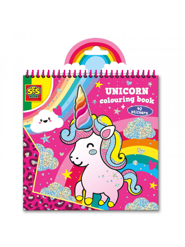 Carte de colorat Unicorn