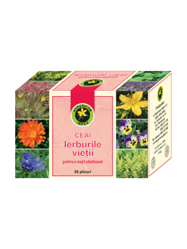 Ceai ierburile vietii 20dz hypericum