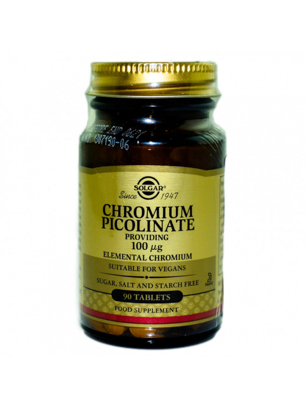 CHROMIUM PICOLINATE 100mg 90 veg caps SOLGAR