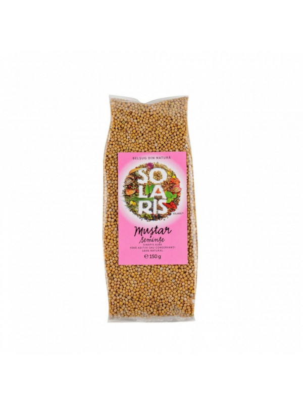 CONDIMENT-MUSTAR SEMINTE 150gr SOLARIS