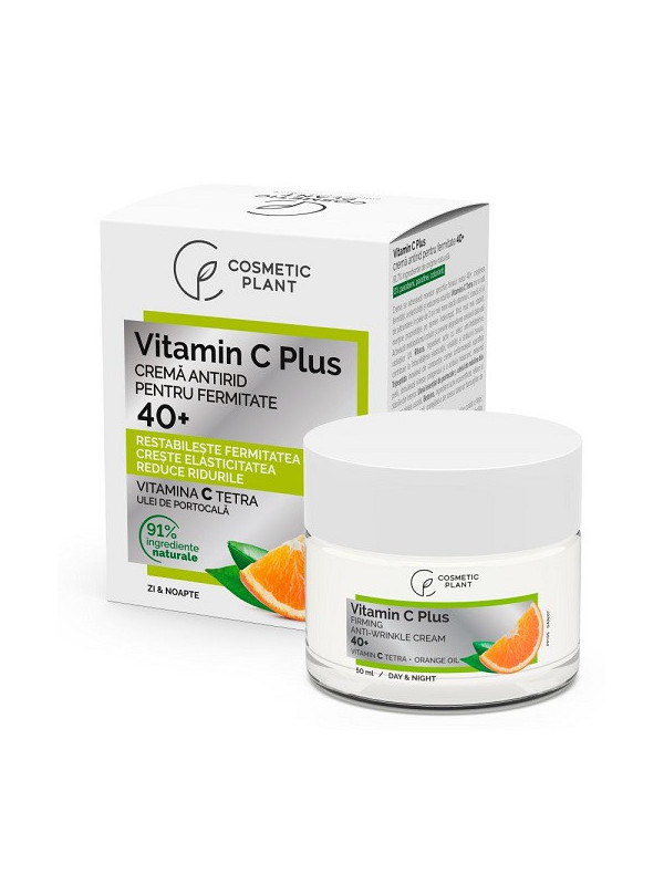 Crema antirid pt.fermitate 40+ vitamin c plus 50ml cosmetic plant