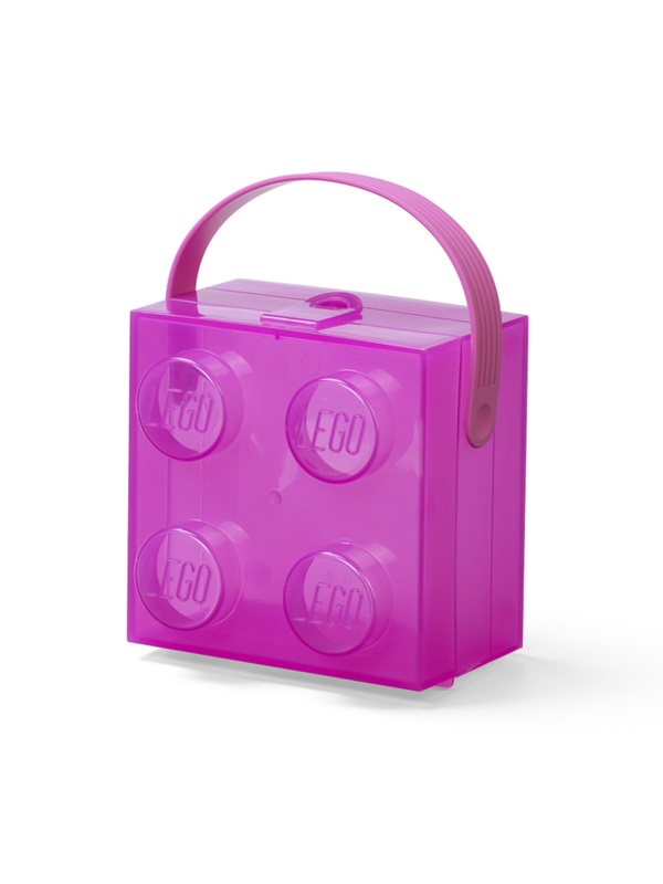 Cutie LEGO 2x2 - violet transparent