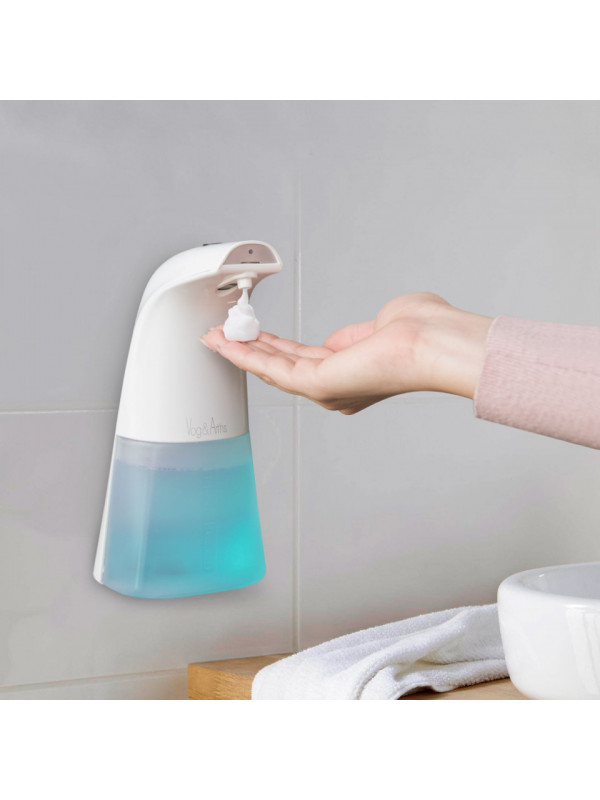 Dozator de săpun lichid spumant Vog und Arths - 250 ml, independent sau cu fixare pe perete - baterii/ USB