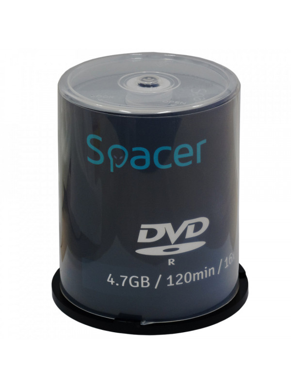 DVD-R SPACER 4.7GB, 120min, viteza 16x, 100 buc, spindle, "DVDR100"