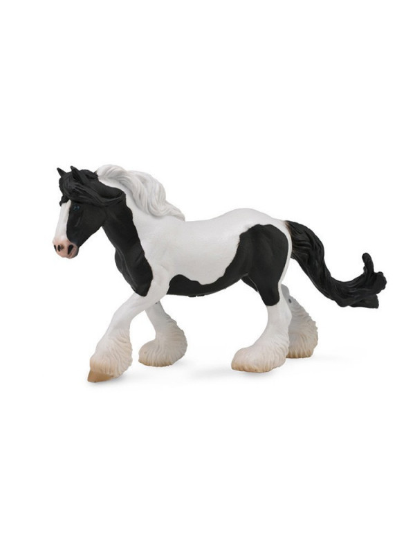 Figurina Cal Gypsy Mare - alb si negru XL Collecta