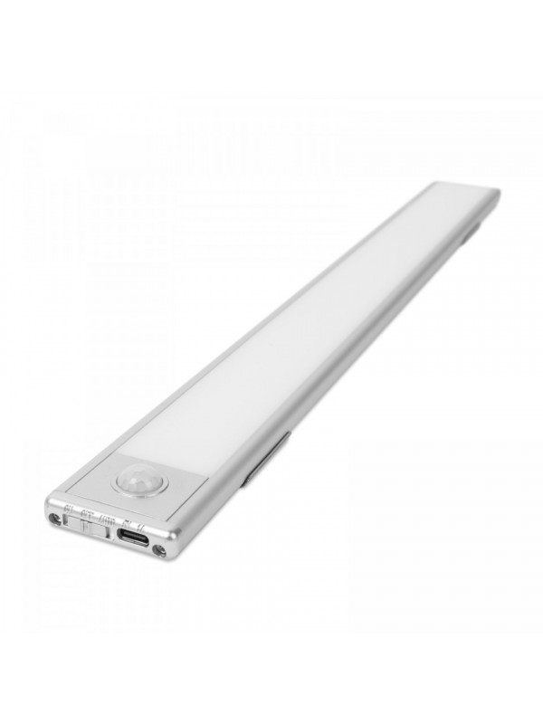 Iluminator LED cu senzor de miscare - Alimentat cu baterie, magnetic - 40 cm