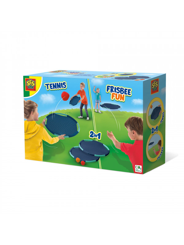 Joc de copii 2 in 1 - Tenis si frisbee