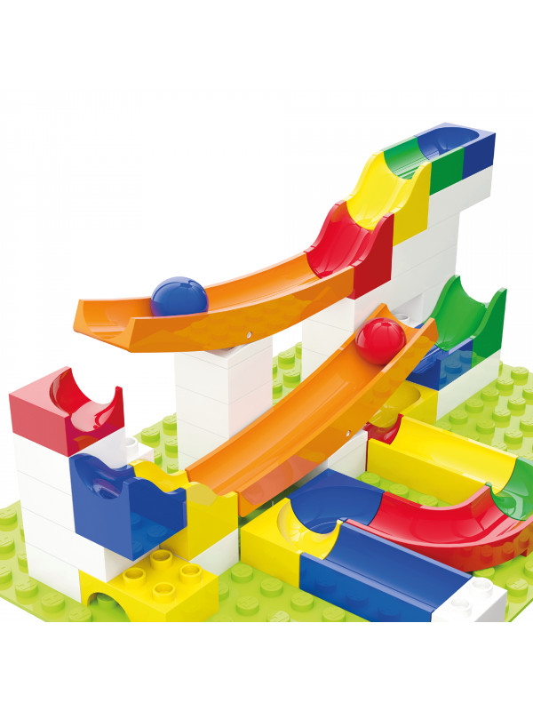 Jucarie copii Marble Run Hubelino - extensie balansoar (45 piese)