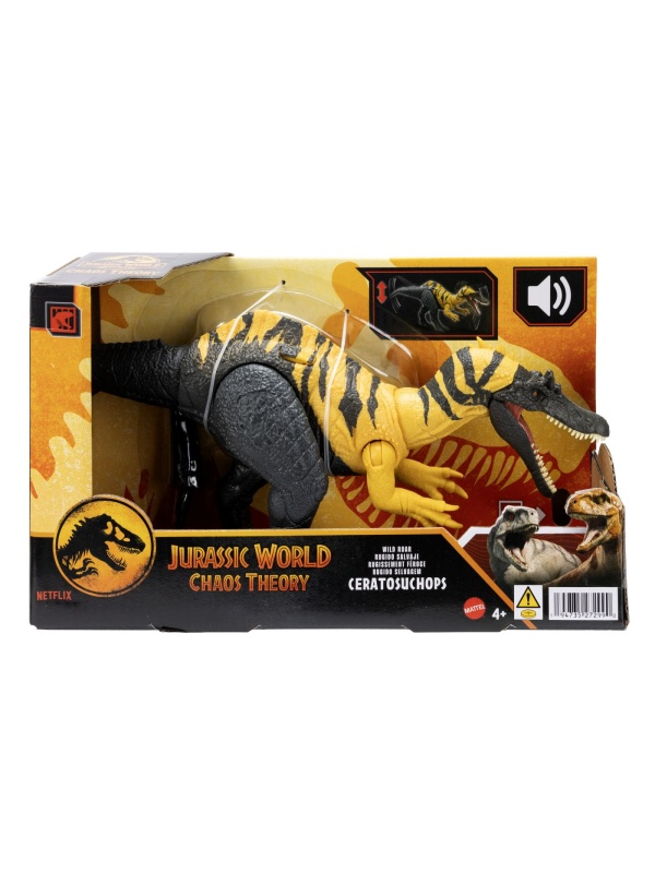 JURASSIC WORLD CHAOS THEORY WILD ROAR DINOZAUR CERATOSUCHOPS