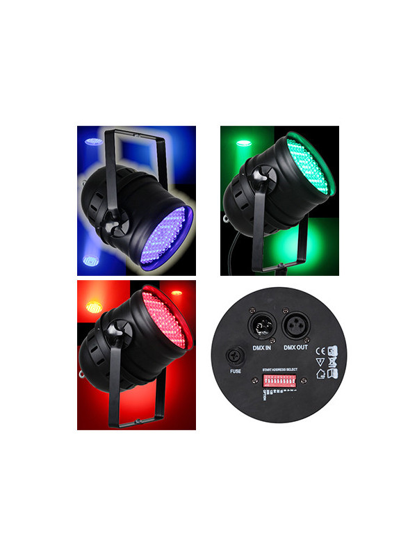LED PAR 64 DMX 10MM X 177 LED-URI