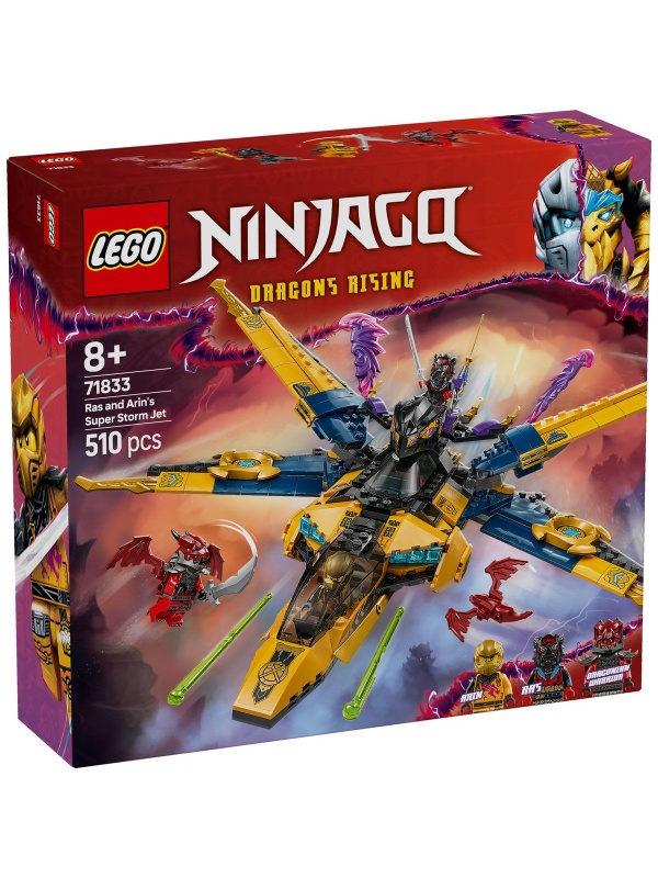 LEGO NINJAGO SUPERAVIONUL CU REACTIE AL LUI RAS SI ARIN 71833