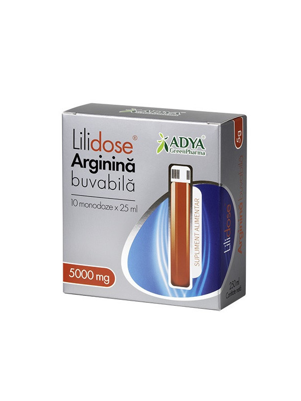 LILIDOSE ARGININA BUVABILA 5000MG 25ML*10MDZ