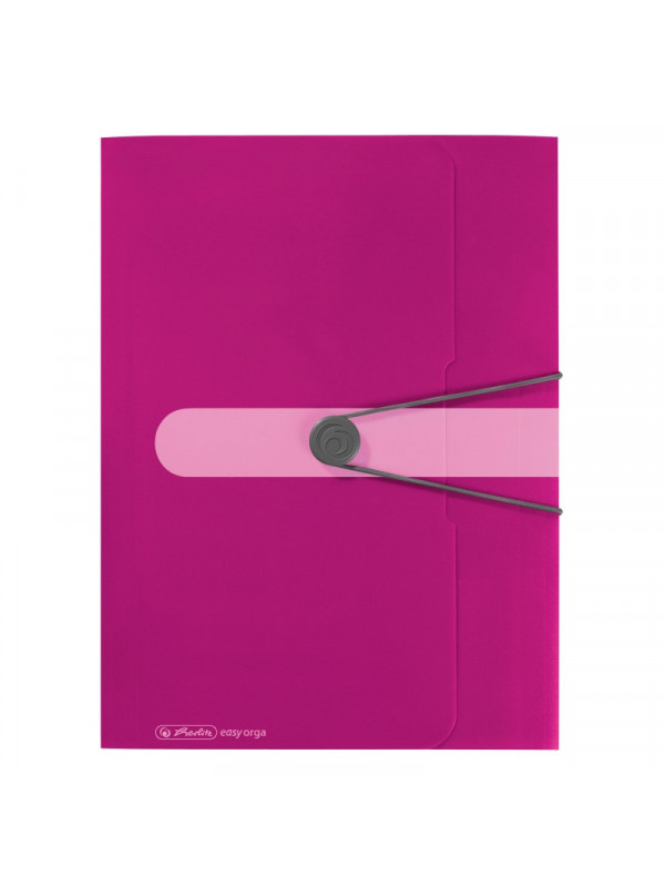 Mapa pp a4 30mm eotg inchidere buton cu elastic, ciclam opac