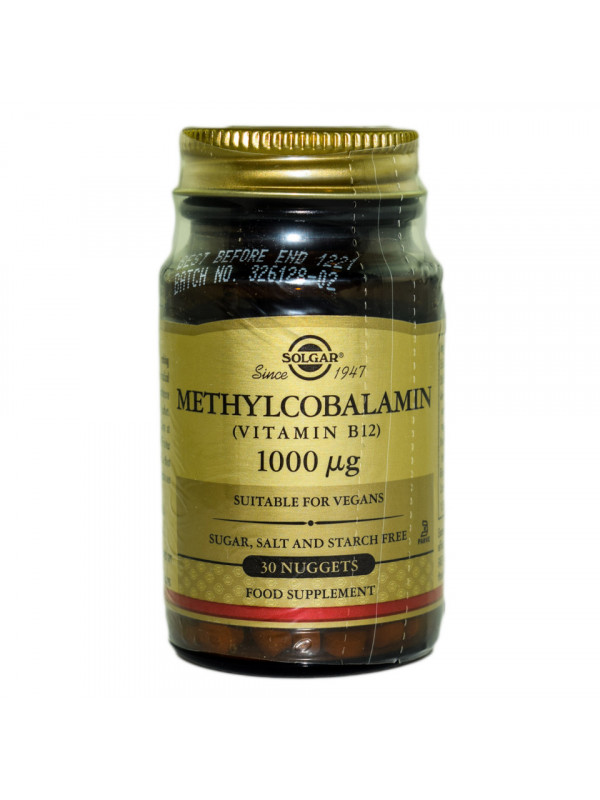 METHYLCOBALAMIN (Vitamin B-12) 1000mg nug.30cps SOLGAR