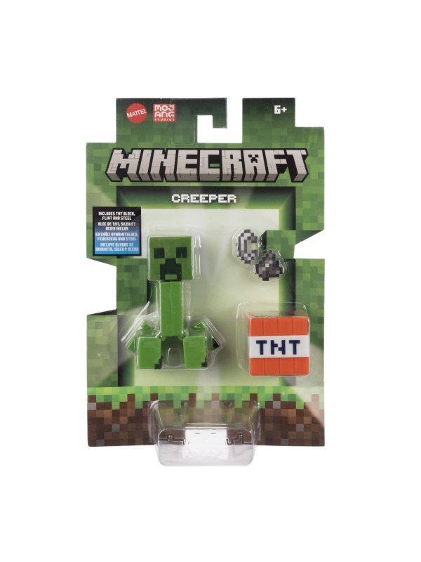 MINECRAFT CRAFT A BLOCK FIGURINA CREEPER 8CM