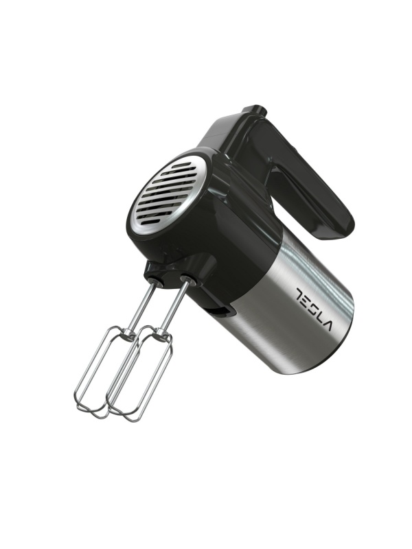 Mixer de mana Tesla MX301BX, 300W5 viteze + Turbo, Negru/Inox