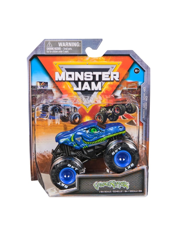 MONSTER JAM MASINUTA METALICA VELOCIRAPTOR SCARA 1 LA 64