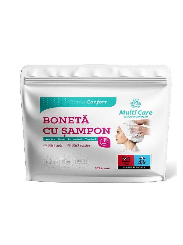 MULTI CARE CONFORT BONETA CU SAMPON 1BUC