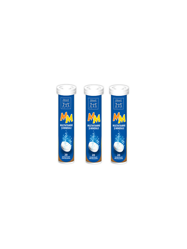 MULTIVITAMINE+MINERALE 20CPR EFERVESCENTE