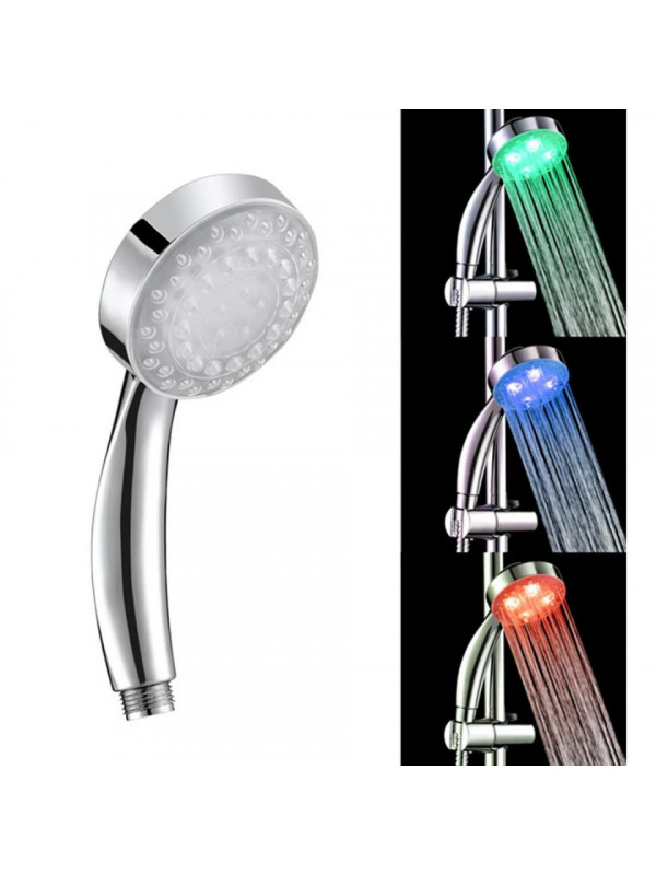 Para de dus cu LED-uri in 3 culori in functie de temperatura apei, AVX-AG176