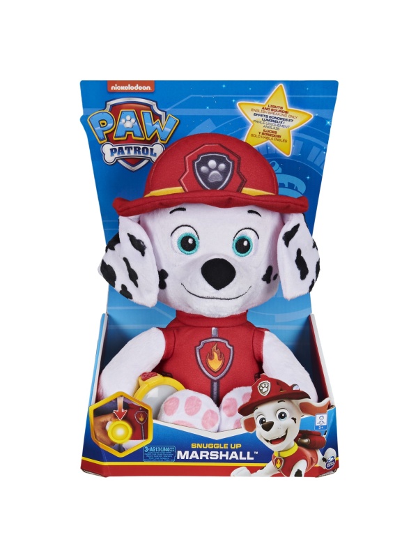 PATRULA CATELUSILOR PLUS SNUGGLE UP MARSHALL CU BURTICA LUMINOASA