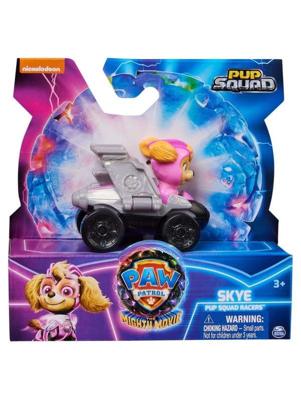 PATRULA CATELUSILOR PUP SQUAD RACERS VEHICUL METALIC SKYE SCARA 1:55