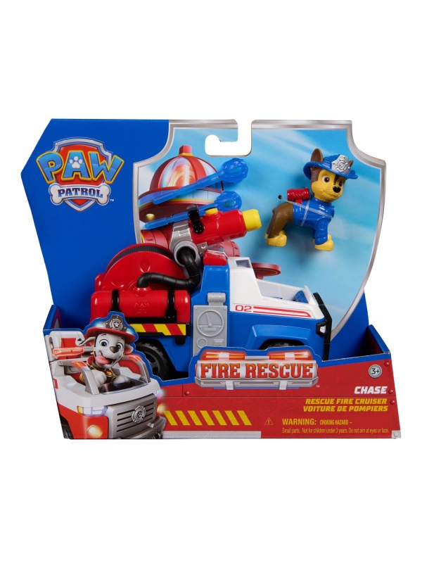 PATRULA CATELUSILOR VEHICUL DE SALVARE MASINA DE POMPIERI SI FIGURINA CHASE