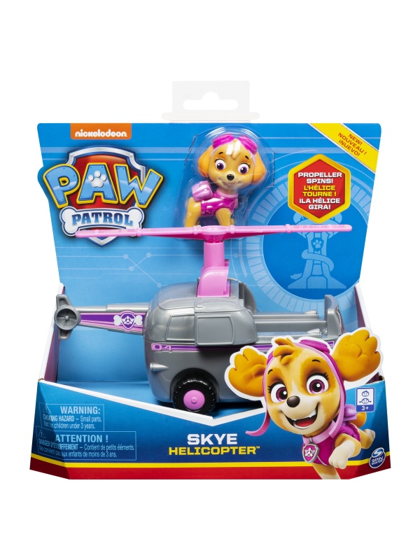 PATRULA CATELUSILOR VEHICULE CU FIGURINA SKYE