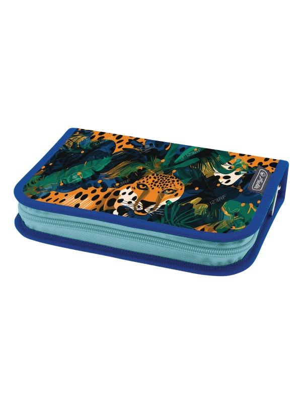 PENAR ECHIPAT 16 PIESE, INCLUDE ARTICOLE DE COLORIAJ, ARTICOLE PENTRU SCRIS SI STERS, FERMOAR ASCUNS, INTERIOR TEXTIL, DIMENSIUNE 13.5 X 19.5 X 3.5 CM, MOTIV SILENT HUNTER