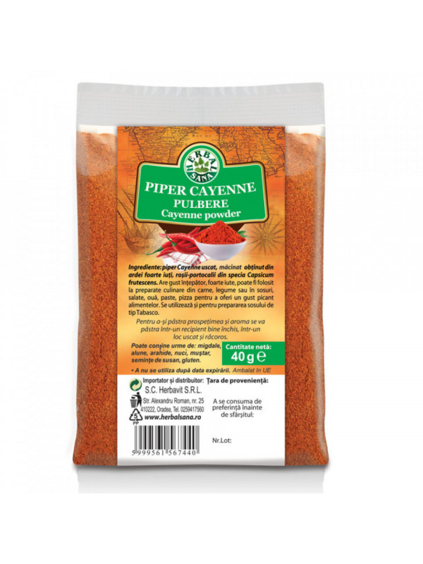 PIPER CAYENNE PULBERE 40GR