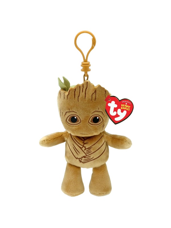 PLUS BRELOC TY 8.5CM BEANIE BABIES MARVEL GROOT