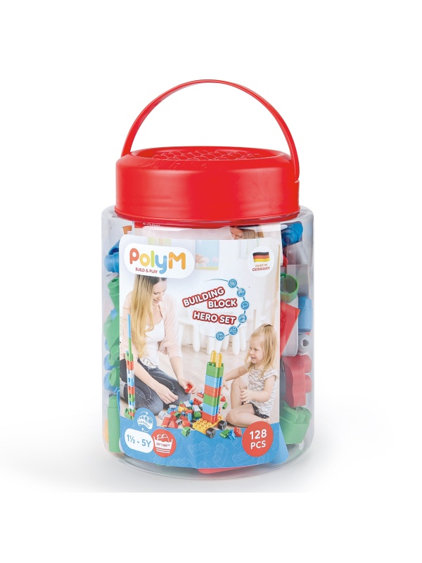 PolyM - Building Block Set (128 piese)