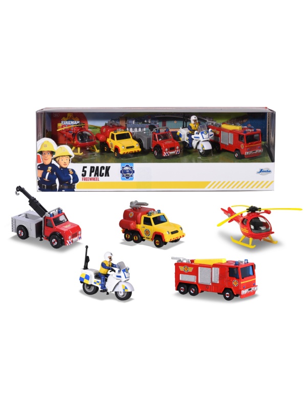 POMPIERUL SAM SET 5 VEHICULE DIN METAL