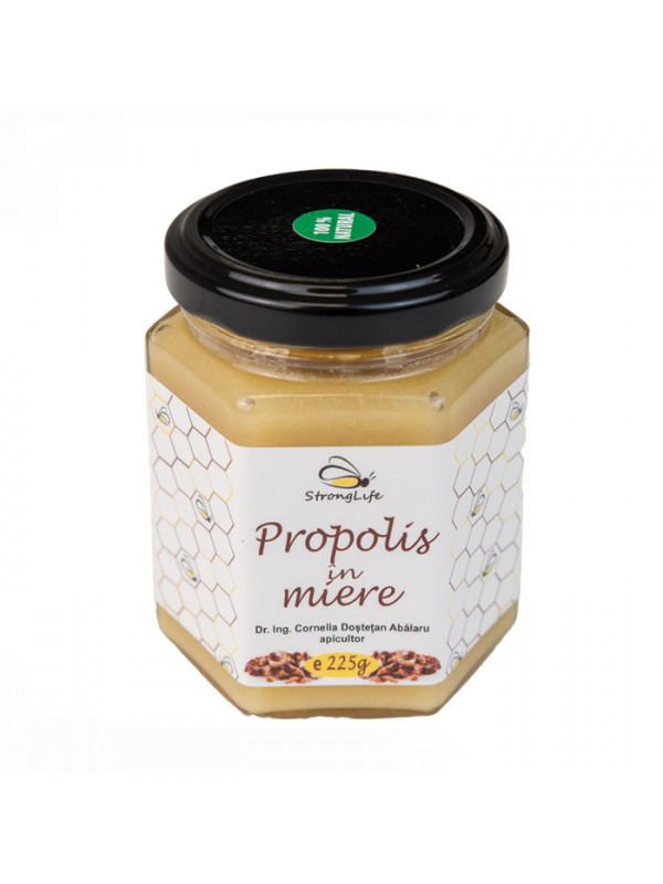 Propolis in miere by Dr. Ing. Cornelia Dostetan Abalaru apicultor - 225g
