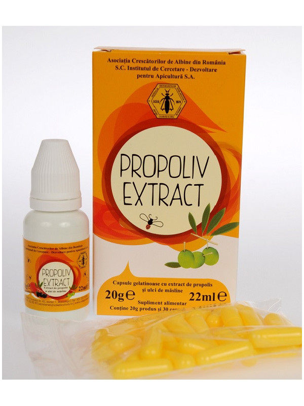 PROPOLIV EXTRACT flacon 20g*30cps (gelatinoase) INSTITUT APICOL