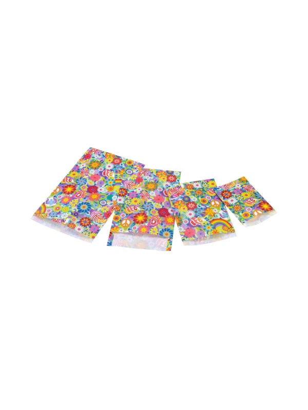 Punga cadou din hartie - Flower Power (L-plus - 23 x 33 x 4+6cm)
