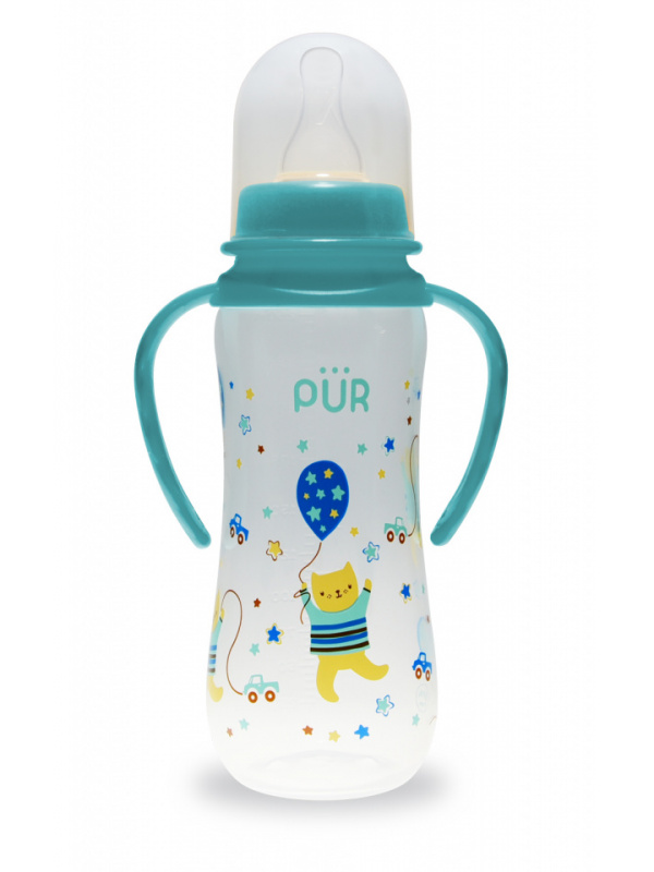 PUR 9014 – BIBERON CU DESEN SI MANERE +6 LUNI, 250ML