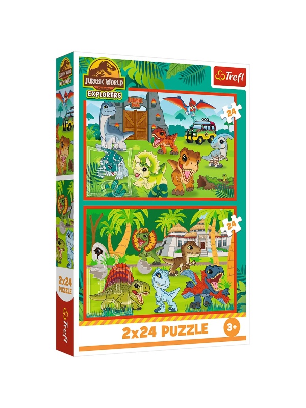 PUZZLE TREFL 2X70 JURASSIC WORLD UNIVERSUL JURASSIC PARK