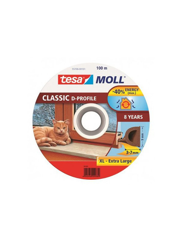 ROLA PROFIL ETANSARE TIP-D - 9MM/100M / ALB