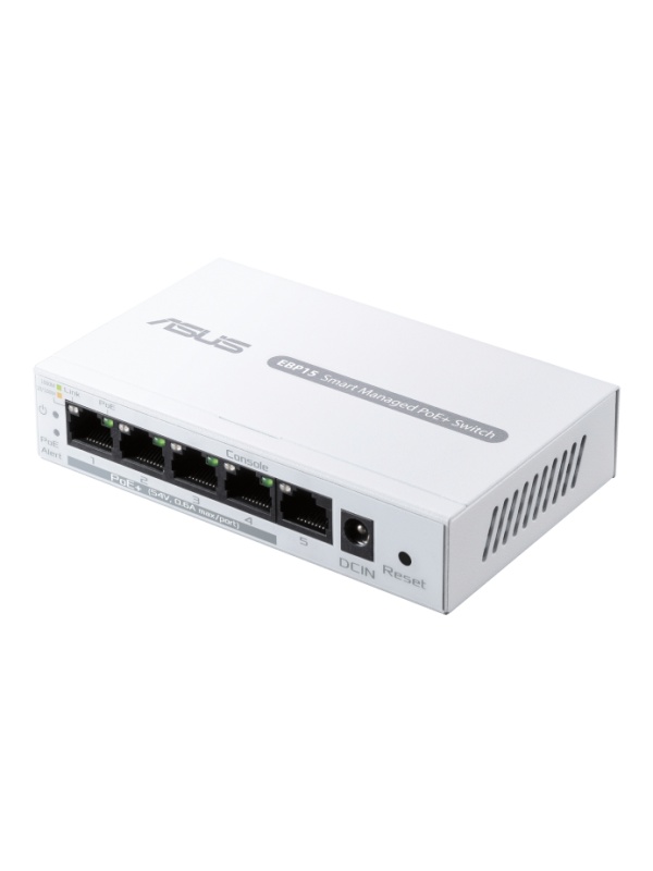 Router ASUS Expert WiFi EBP15,RJ45,60W, IP CamerasVoIP Phones, PoE+ Switch, white