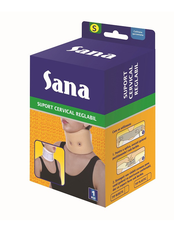 Sana suport cervical reglabil tip burete s