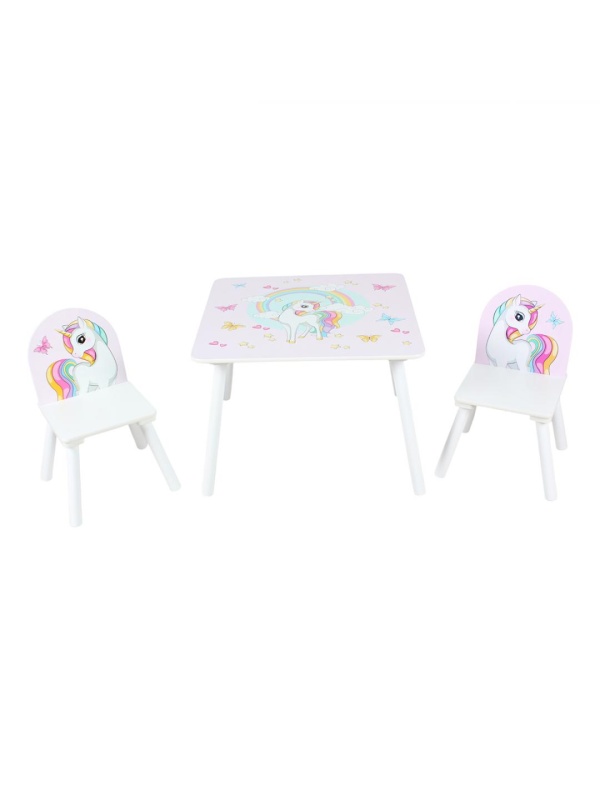 Set 2 scaune +birou Unicorns, U-Grow