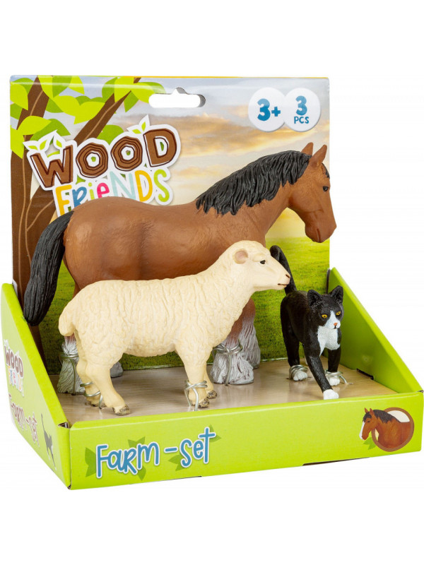 Set 3 figurine Animale de la Ferma