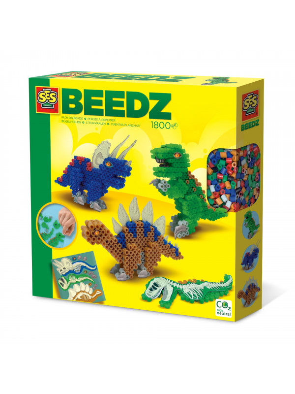 Set creativ copii - Margele de calcat cu Dinozauri Beedz