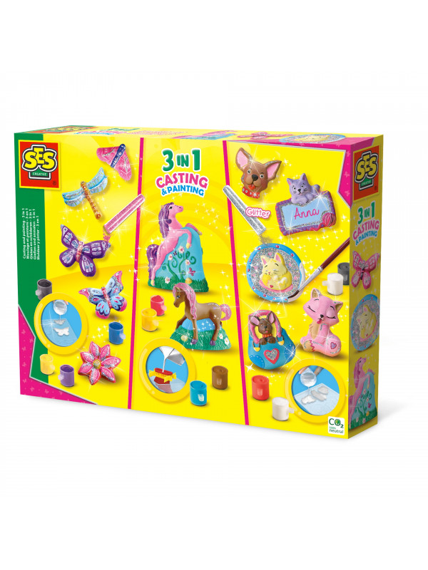 Set creativ mulaj si pictura - 3 in 1